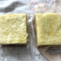 VEGAN GF SF Lemon Square 😃  at Edible Flours in Vancouver