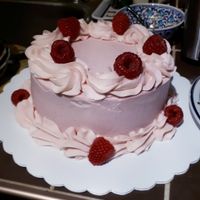 Raspberry Cake.

Looks great but tasted nothing. at Edible Flours in Vancouver