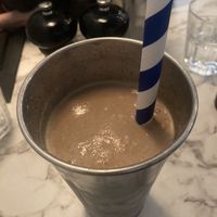 Salted caramel milkshake   at Monty's Burger Bar in Bicester