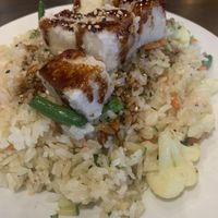 Pan fried rice with tofu   at Kimbap & Sushi in Kelowna