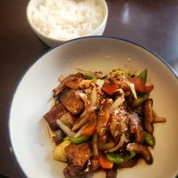Mushrooms with tofu and vegetables at Petit Bangkok in Sitges