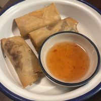 Veggie spring rolls   at Petit Bangkok in Sitges
