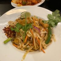 vegan pad thai  at The Tea House in Falkirk