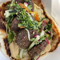 Falafel naan sandwich  at Deck's Plate - Maybe closed in Sarasota