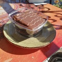 Vegan brownie at Petek Pastahanesi in Famagusta