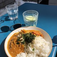 Vegan curry  at WIRR in Vienna