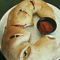 Vegan House Calzone with Daiya Cheese  at Mellow Mushroom in Tempe