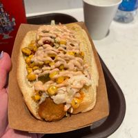 Vegan Slaw Dog at Walt Disney World - Casey's Corner in Lake Buena Vista