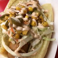 Plant-Based Slaw Dog  at Walt Disney World - Casey's Corner in Lake Buena Vista