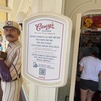 Menu at entrance   at Walt Disney World - Casey's Corner in Lake Buena Vista