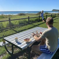 Beautiful ocean views at Kiosk Lennox Beach in Lennox Head