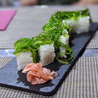 Dragon roll (vegan) at Bushido in Cornella
