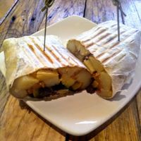 Breakfast burrito at Fair Trade Cafe - Roosevelt in Phoenix