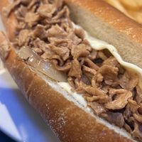 Vegan cheesesteak  at Blue Dog Pub in Lansdale