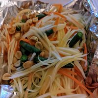 Papaya salad at Thai Rama9 and Sushi in Redington Shores