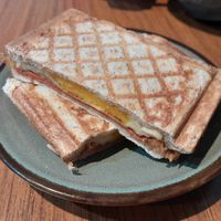 Ham and egg pannini at Vegan Resort 啼岸 in Taipei
