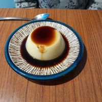 Creme caramel at Vegan Resort 啼岸 in Taipei