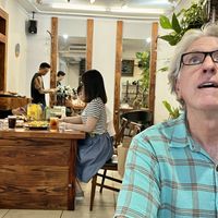 hair salon in the back !  at Vegan Resort 啼岸 in Taipei