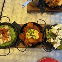 Tofu, Potatas Bravas, Salad  at Tan Bueno in Sandwich