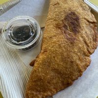 Vegan empanada #Veganuary at Grand Central in Petaluma