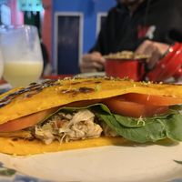 Jackfruit pancakees  at Sabor da Serra in Lencois