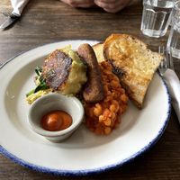 Vegan brekkie at Blue Brick Cafe in South East London