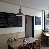 Interior at Blue Brick Cafe in South East London