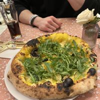 very delicious pizza. so many vegan options to choose from, savoury and sweet. reservation recommended as it‘s quite a small shop & people seem to love it there😛.  at Wolke in Vienna