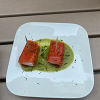 Starter: vegan tuna roll   at Wolke in Vienna