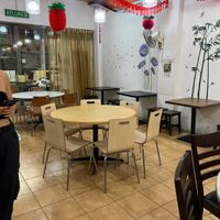 They have an indoor and partially outdoor seating area  at Sweet Veggie in Kuala Lumpur