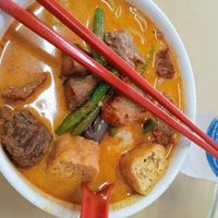 Curry noodles at Sweet Veggie in Kuala Lumpur