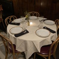 Place setting at Oda House in New York City