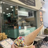 Pistache icecream  at 269 Fast Vegan Food in Crete
