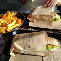 Vegan tuna baguette at 269 Fast Vegan Food in Crete