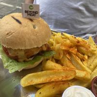 Beyond burger and fries   at 269 Fast Vegan Food in Crete