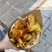 Pita „Chicken“ gyros  at 269 Fast Vegan Food in Crete