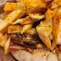 Not chicken at 269 Fast Vegan Food in Crete