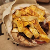 Not pork at 269 Fast Vegan Food in Crete