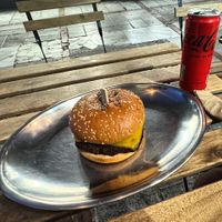 Cheeseburger with very tasty (self made?) patty  at 269 Fast Vegan Food in Crete