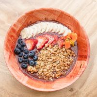 Acai bowl at Plant Based Paradise Kailua in Kailua