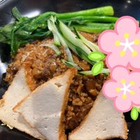 Taiwanese braised meat rice  at Zuya Vegetarian Cuisines 竹雅素食 - Tiong Bahru Plaza in Central Singapore