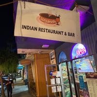 Unassuming signage at Sugandh Indian in Millbrae