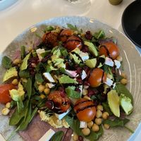 Pink and green flatbread at MADE Wellness Centre in Stone