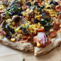 Pizza perfection  at VK Plant Based Diner in Waterlooville