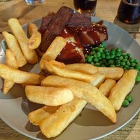 Chicken stack at VK Plant Based Diner in Waterlooville