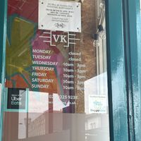Opening Hours  at VK Plant Based Diner in Waterlooville