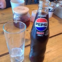 Pepsi Max (And Mum's breakfast tea in the background) at VK Plant Based Diner in Waterlooville