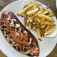 Hot dog  at VK Plant Based Diner in Waterlooville
