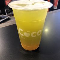 Sugarcane with mango  at CocoCane - City Square Mall in Central Singapore