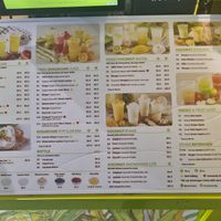 Menu at CocoCane - City Square Mall in Central Singapore